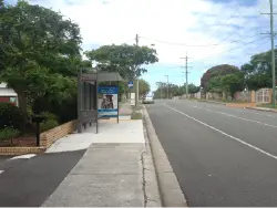 4A suburban bus shelter installed at a suburban bus stop